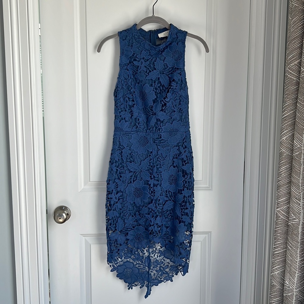 Blue midi dress